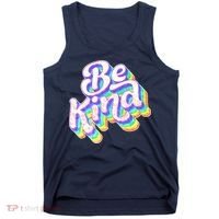 Retro Rainbow Prism Be Kind Tank Top thumb 0