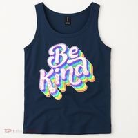 Retro Rainbow Prism Be Kind Tank Top thumb 2