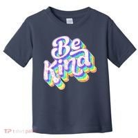 Retro Rainbow Prism Be Kind Toddler T-Shirt thumb 0