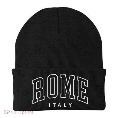 Rome Retro Preppy Throwback Italy Souvenir Beanie