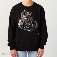 Rockabilly Rats Riding A Bike Women's Sweatshirt thumb 0