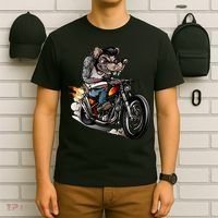 Rockabilly Rats Riding A Bike T-Shirt thumb 6