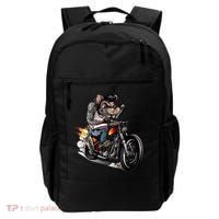 Rockabilly Rats Riding A Bike Backpack thumb 0