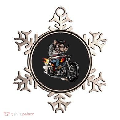 Rockabilly Rats Riding A Bike Ornament