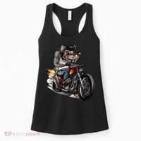 Rockabilly Rats Riding A Bike Women's Tank Top thumb 0
