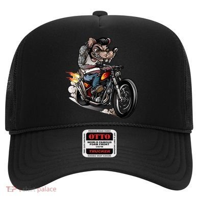 Rockabilly Rats Riding A Bike Hat