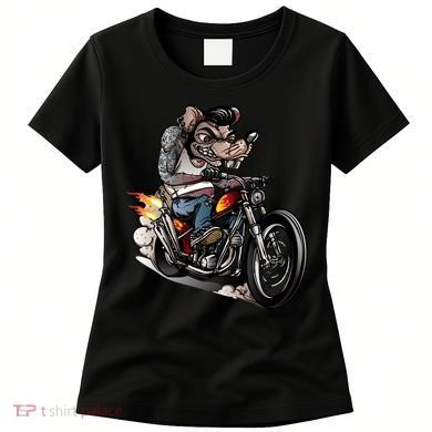 Rockabilly Rats Riding A Bike Women's T-Shirt