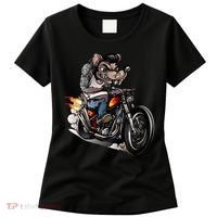Rockabilly Rats Riding A Bike Women's T-Shirt thumb 0