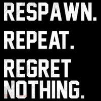 Respawn Repeat Regret Nothing Funny Gamer Women's Hoodie thumb 2