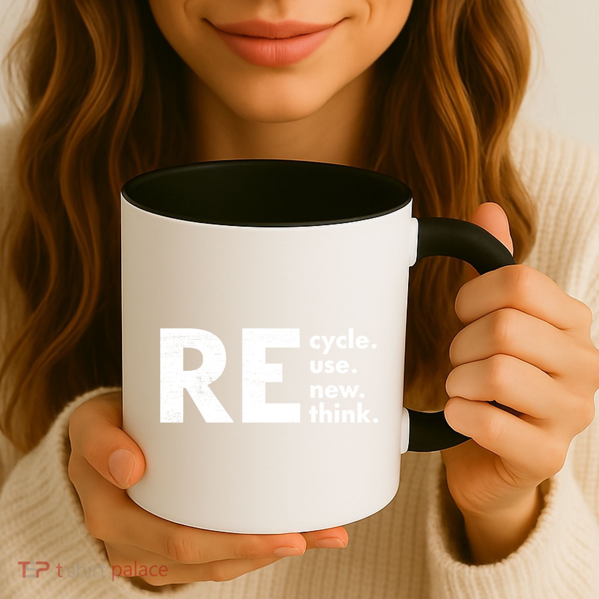 Recycle Reuse Renew Rethink Crisis Environmental Activism Coffee Mug