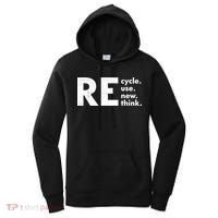 Recycle Reuse Renew Rethink Crisis Environmental Activism Women's Hoodie thumb 0