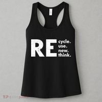 Recycle Reuse Renew Rethink Crisis Environmental Activism Women's Tank Top thumb 3