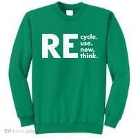Recycle Reuse Renew Rethink Crisis Environmental Activism Sweatshirt thumb 0