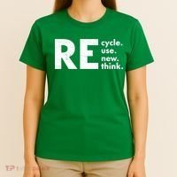 Recycle Reuse Renew Rethink Crisis Environmental Activism T-Shirt thumb 4