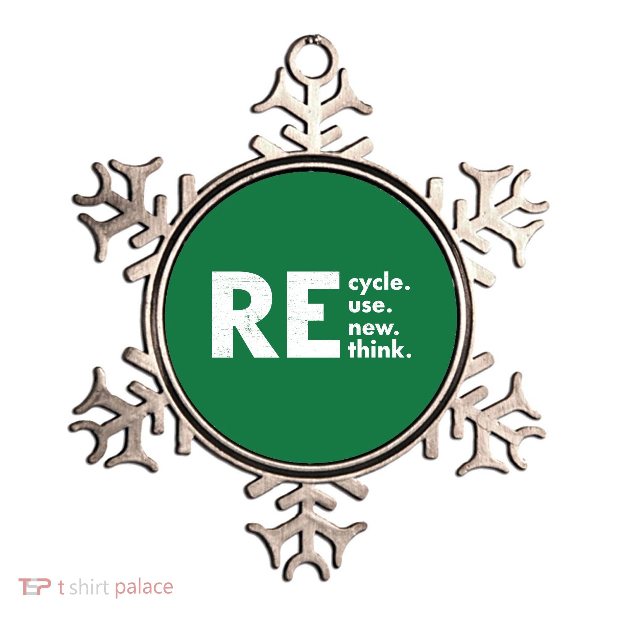 Recycle Reuse Renew Rethink Crisis Environmental Activism Ornament