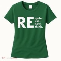 Recycle Reuse Renew Rethink Crisis Environmental Activism Women's T-Shirt thumb 0
