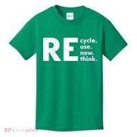 Recycle Reuse Renew Rethink Crisis Environmental Activism Kids T-Shirt thumb 0