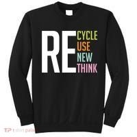 Recycle Reuse Renew Rethink Crisis Environmental Activism Sweatshirt thumb 0