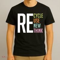 Recycle Reuse Renew Rethink Crisis Environmental Activism T-Shirt thumb 3
