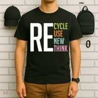 Recycle Reuse Renew Rethink Crisis Environmental Activism T-Shirt thumb 6