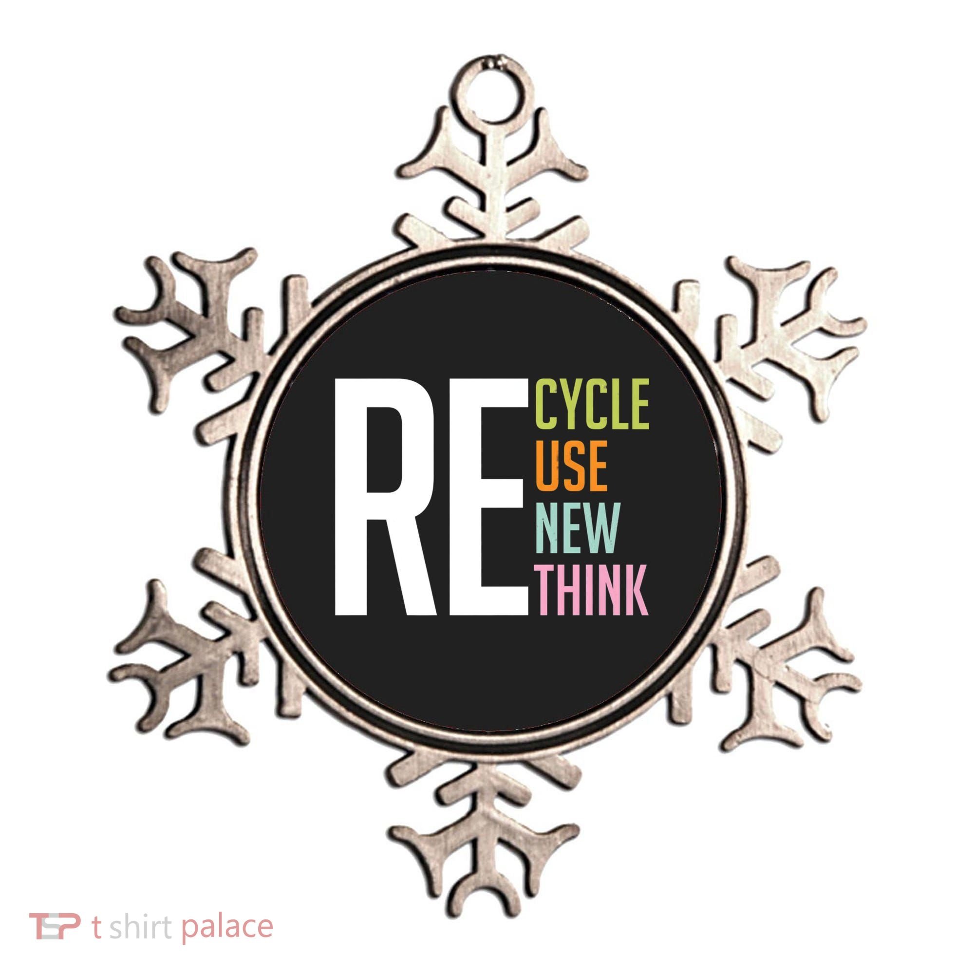 Recycle Reuse Renew Rethink Crisis Environmental Activism Ornament