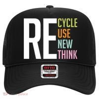 Recycle Reuse Renew Rethink Crisis Environmental Activism Hat thumb 0
