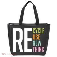 Recycle Reuse Renew Rethink Crisis Environmental Activism Tote Bag thumb 0