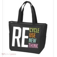 Recycle Reuse Renew Rethink Crisis Environmental Activism Tote Bag thumb 3