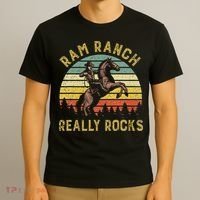 Ram Ranch Really Rocks Vintage Western Cow Country Lover T-Shirt thumb 3