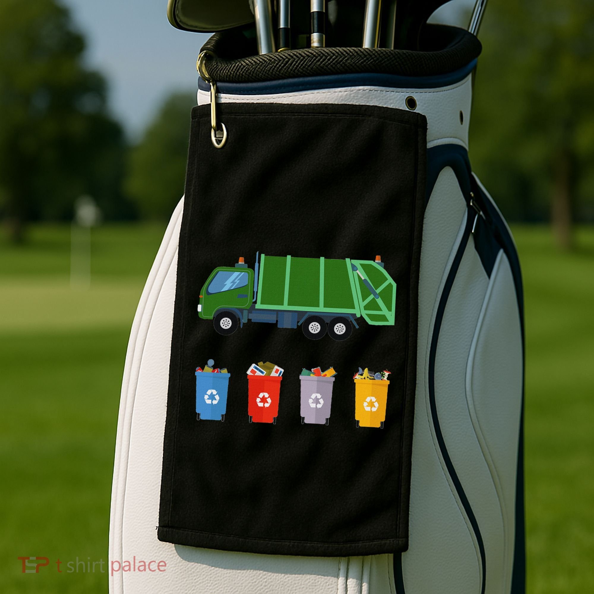 Recycling Rash Ruck Garbage Ruck Golf Towel