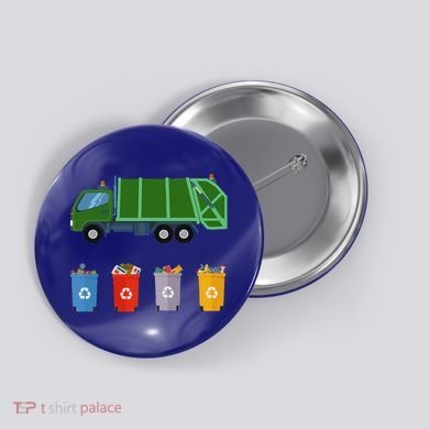 Recycling Rash Ruck Garbage Ruck Button