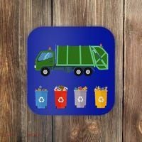 Recycling Rash Ruck Garbage Ruck Coaster thumb 0