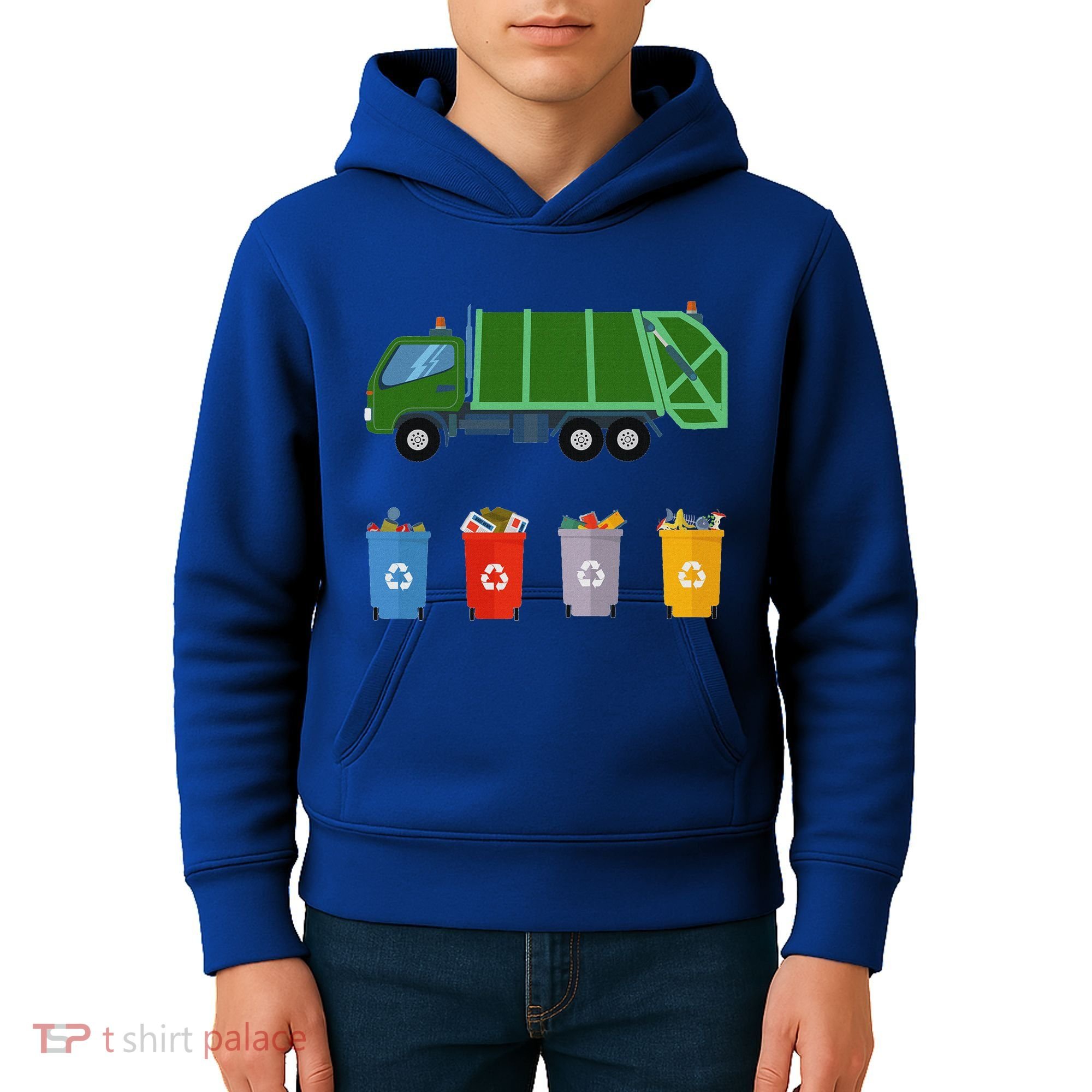 Recycling Rash Ruck Garbage Ruck Kids Hoodie