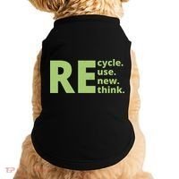 Recycle Reuse Renew Rethink Doggie Tank thumb 0