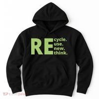 Recycle Reuse Renew Rethink Hoodie thumb 0