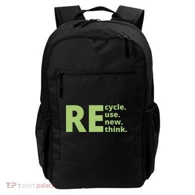 Recycle Reuse Renew Rethink Backpack
