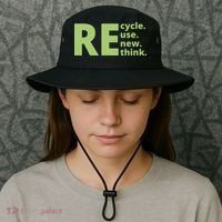 Recycle Reuse Renew Rethink Bucket Hat thumb 3
