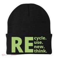 Recycle Reuse Renew Rethink Beanie thumb 0
