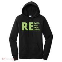 Recycle Reuse Renew Rethink Women's Hoodie thumb 0