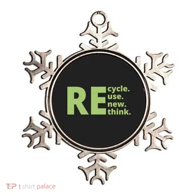 Recycle Reuse Renew Rethink Ornament