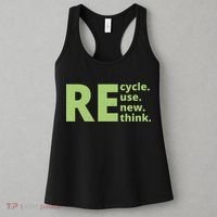 Recycle Reuse Renew Rethink Women's Tank Top thumb 3