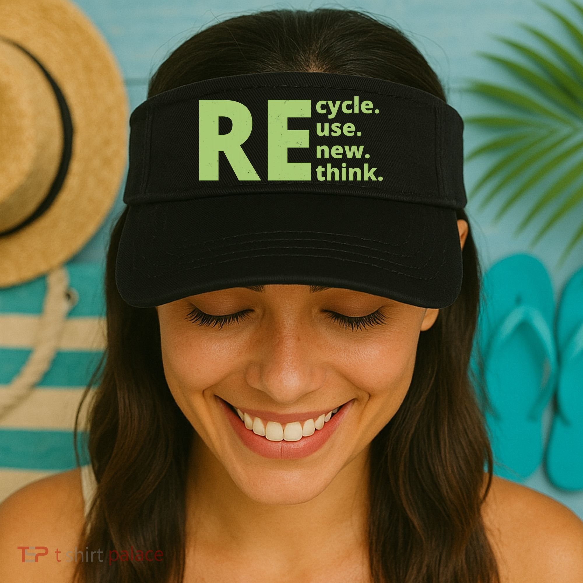 Recycle Reuse Renew Rethink Visor