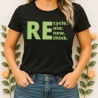Recycle Reuse Renew Rethink Women's T-Shirt thumb 2