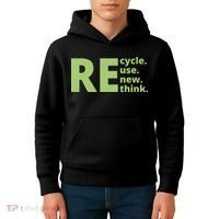 Recycle Reuse Renew Rethink Kids Hoodie thumb 4
