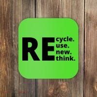 Recycle Reuse Renew Rethink Coaster thumb 0