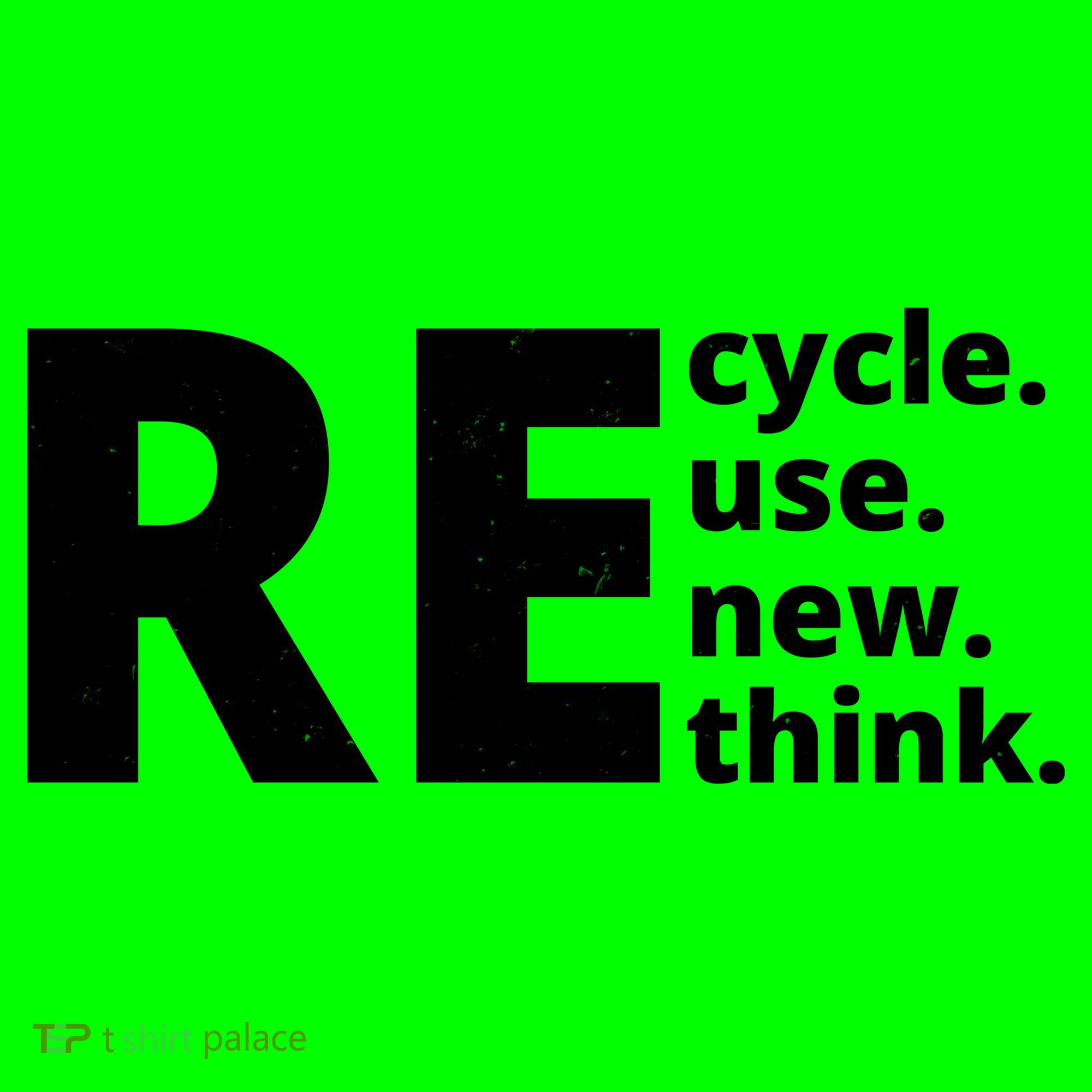 Recycle Reuse Renew Rethink Coaster