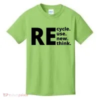 Recycle Reuse Renew Rethink Kids T-Shirt thumb 0