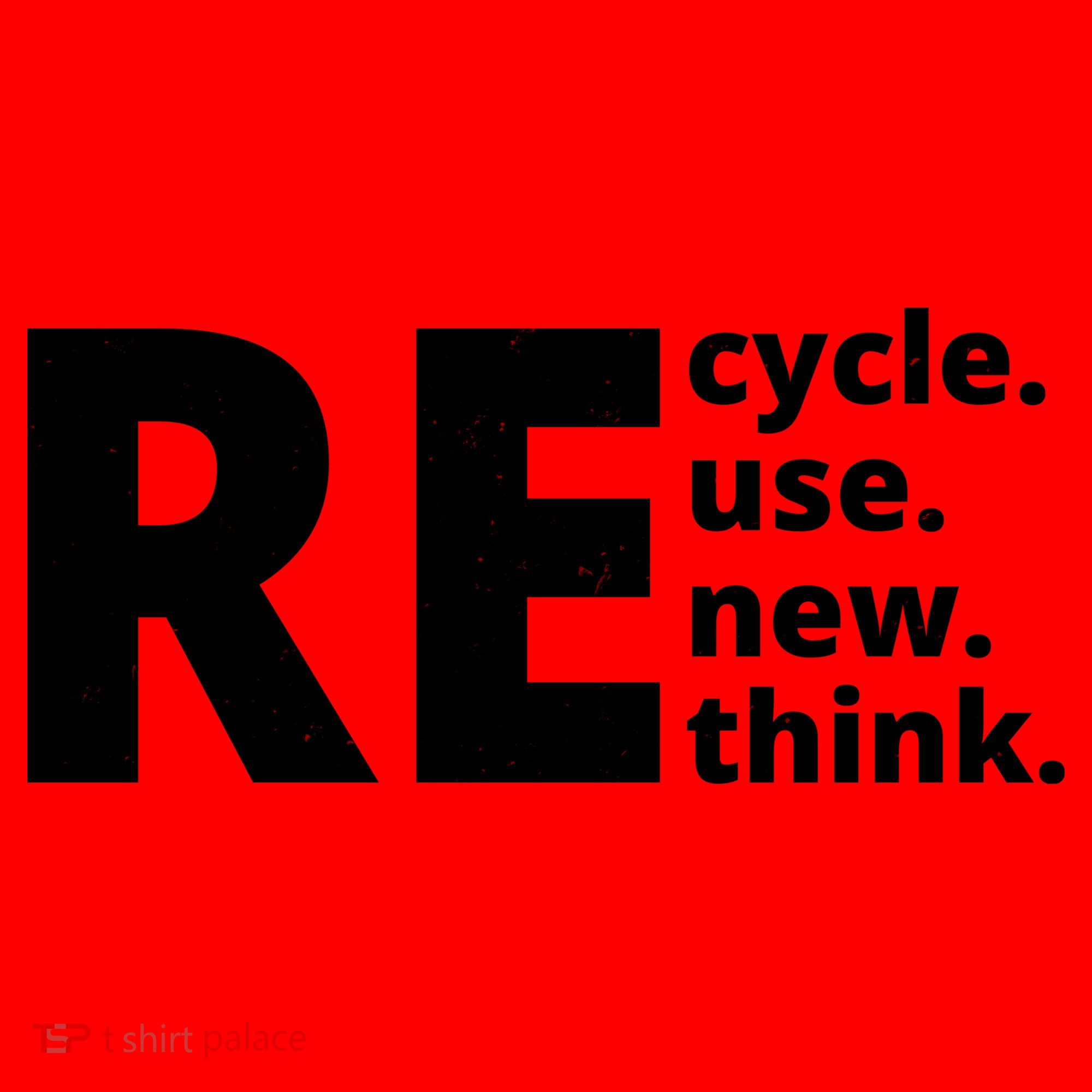 Recycle Reuse Renew Rethink Santa Hat
