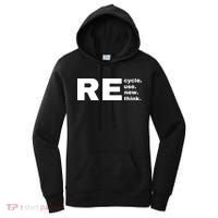 Recycle Reuse Renew Rethink Crisis Environmental Activism Earth Day Women's Hoodie thumb 0