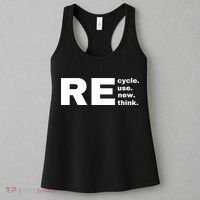 Recycle Reuse Renew Rethink Crisis Environmental Activism Earth Day Women's Tank Top thumb 3